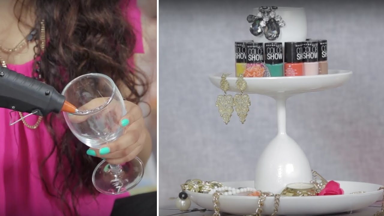 DIY Accessory Jewellery Holder Easy Life Hacks Glamrs YouTube Diy accessory jewellery holder easy life hacks glamrs youtube