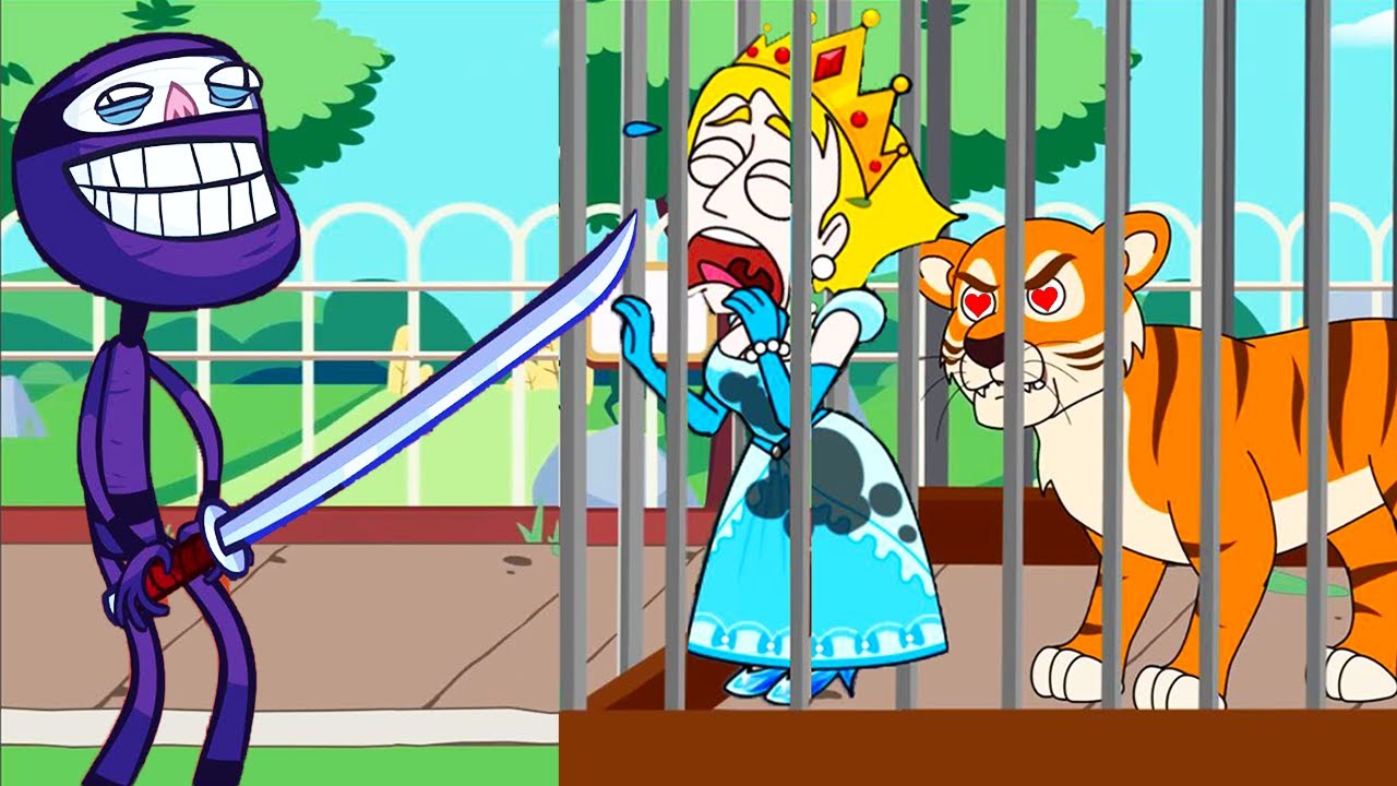 Save The Girl! - Vs Troll Face Quest Video Games - Noob Vs Pro - Game Play
