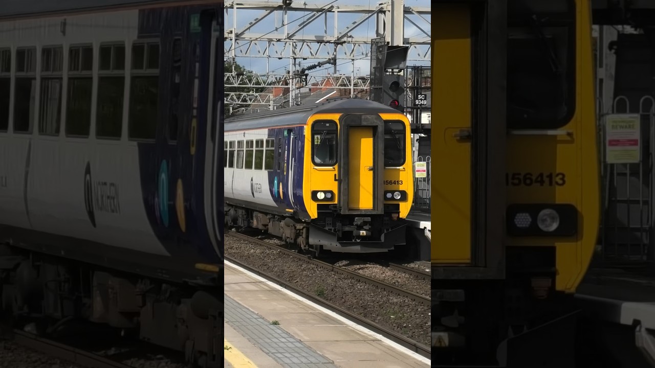 Class 156413 Northern rail passing Stafford Station 3/10/23 