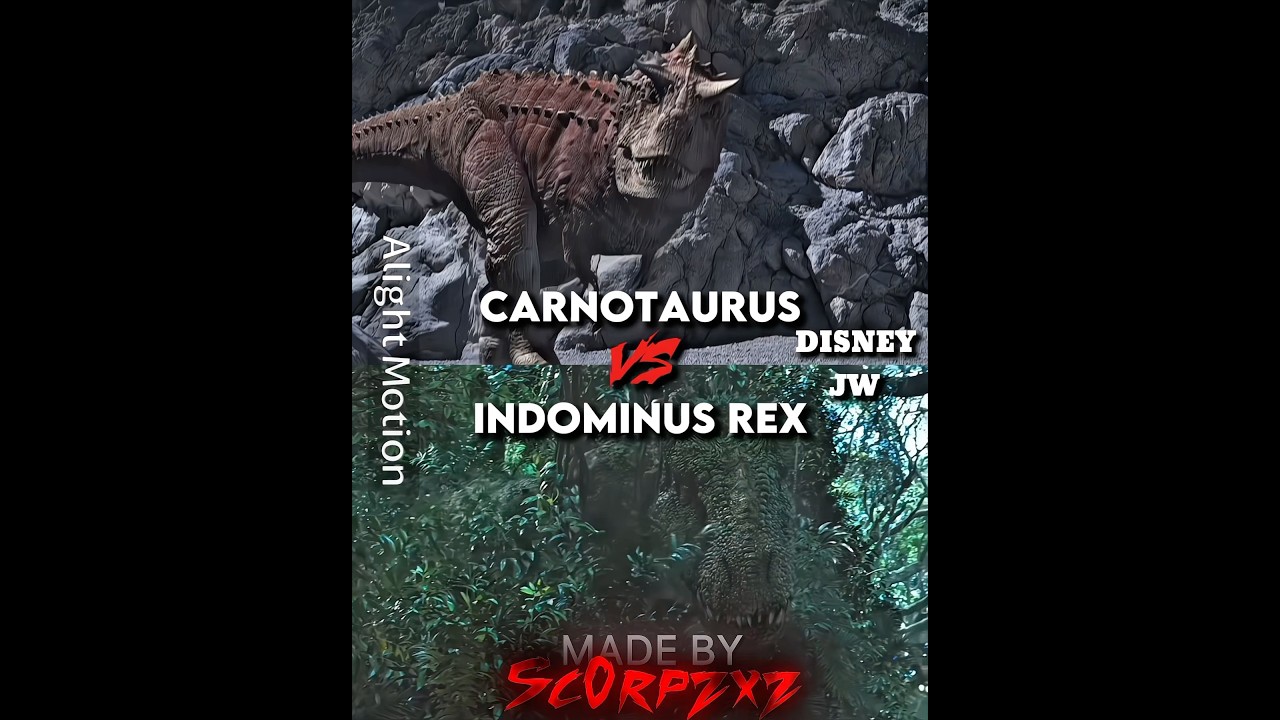 Carnotaurus vs Indominus rex 