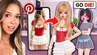 Using VIRAL PINTEREST Outfits to BEAT MEAN GIRLS in Dress to Impress