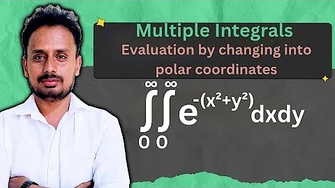 Double Integral of e^{-(x² + y²)} | Solved Using Polar Coordinates | Final Answer = π/4