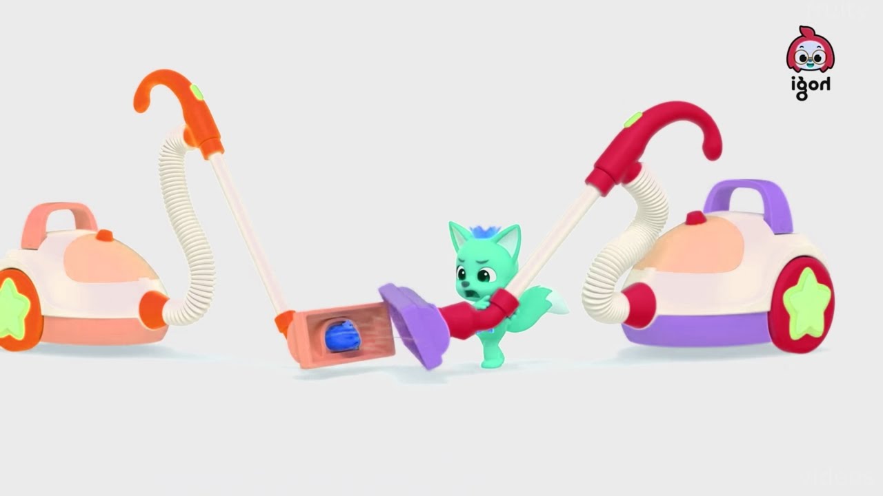 Pinkfong & Ninimo vs 2 Vacuum Machines! (Klasky Csupo 2001 Effects)