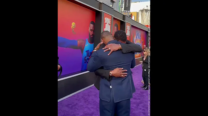 LeBron James and Chris Bosh at the Space Jam movie premier - DayDayNews