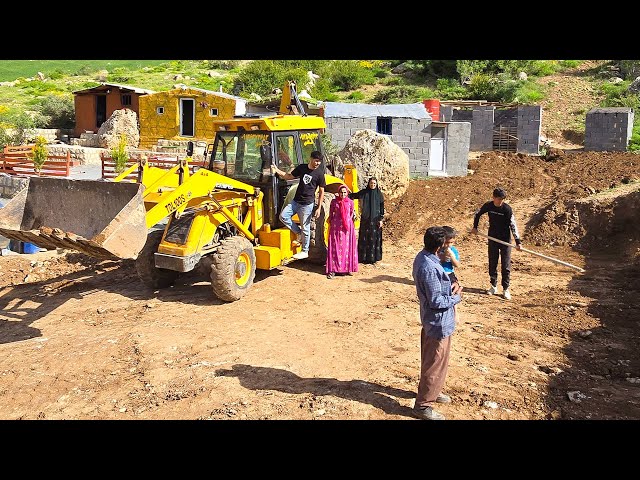 Building a Home for Milad and His Family | Excavation and Land Leveling with a Bulldozer class=