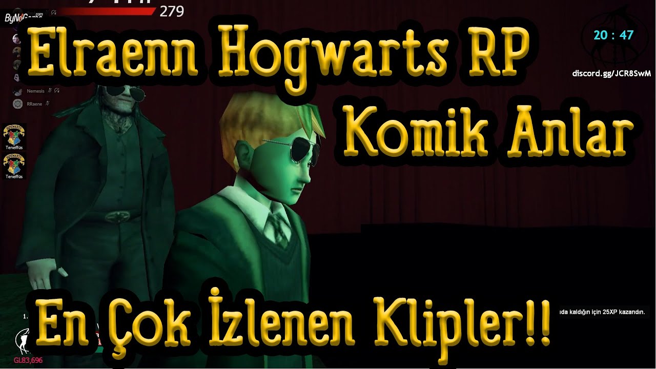 Elraenn Hogwarts RP Komik Anlar !! - En Çok İzlenen Klipler ! - Komik Anlar #Bölüm2