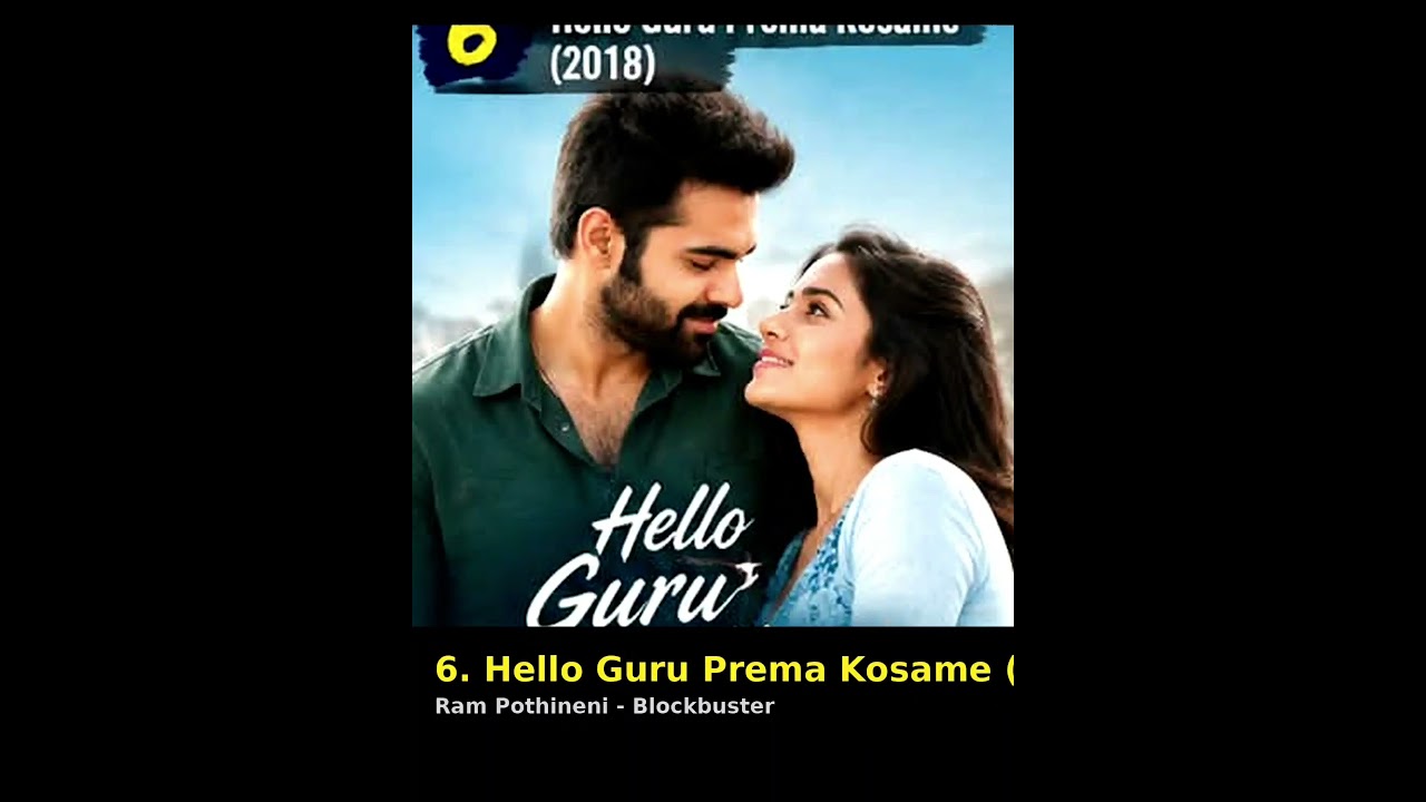 Ram Pothineni की Top 10 Movies 🔥 | Best Movies of Ram Pothineni | #shorts