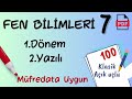 Fen Bilimleri 7. Sınıf 1. Dönem 2. Yazılı Soruları  MEB senaryoya uygun fen 7 yazılı