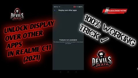 Feature Not Available Problem Solved For Realme C11 2021, Special Update From Realme