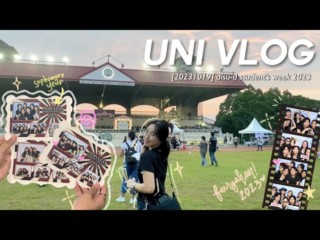 [20231019] uni vlog: dlsu-d student's week 2023 🎪🍃 class=