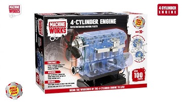 Machine Works - 4-Cylinder Engine Kit. Build & Engine Demo
