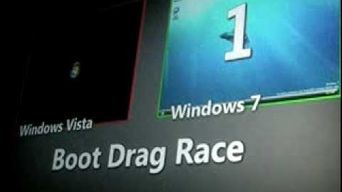 Windows 7 vs. Vista Drag Race