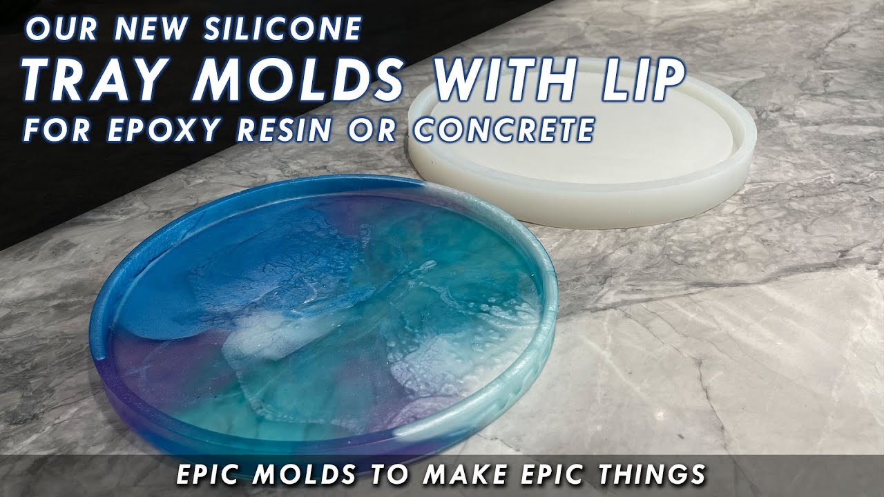 Silicone Tray Molds With Lip For Epoxy Resin - Even A 7 Year Old