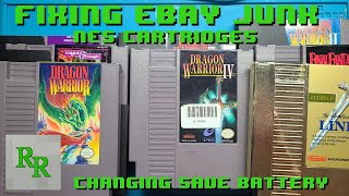 Changing 8 NES Save Batteries! - Fixing Ebay Junk
