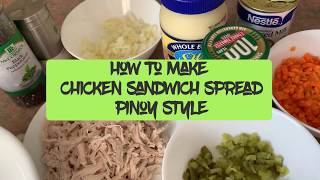 How to make Chicken Sandwich Spread- Pinoy Style