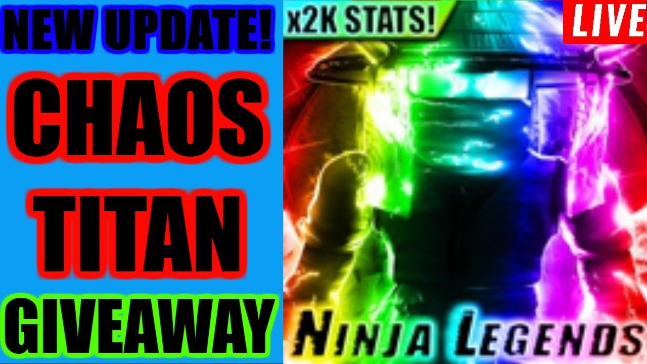 New Update Chaos Titan Pet Giveaway Roblox Ninja Legends Diamond Hero Let S Play Index - noob chaos roblox