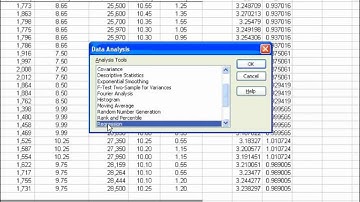 Excel Regression Analysis demo