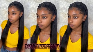 Lace Wig Install | With Braids 🦋🔥