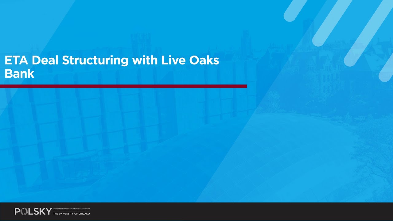 ETA Deal Structuring with Live Oak Bank