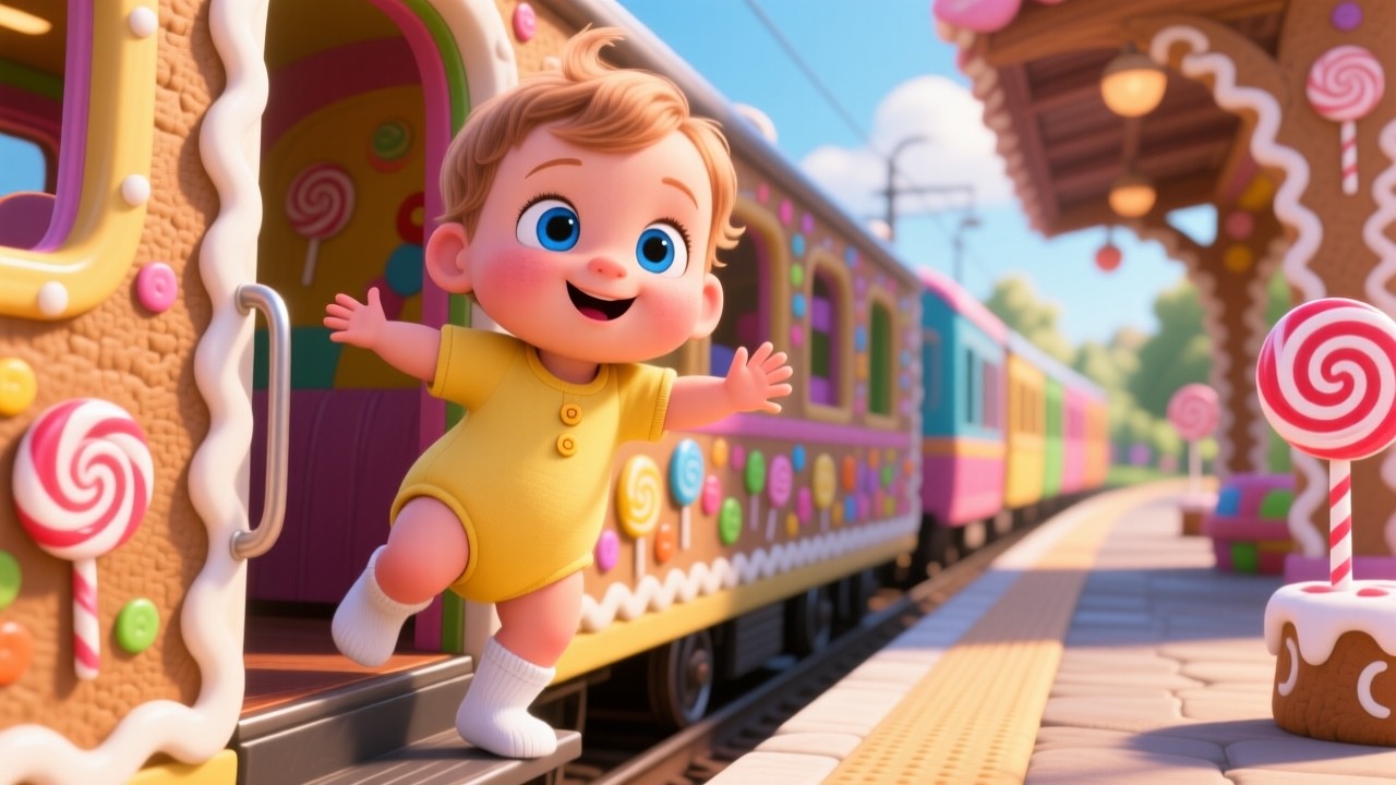 Candy Train 123 Ride 🍬🚂 | Learn Numbers for Kids | Counting Song for Children