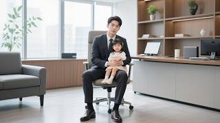 Cute baby hugs CEO,calls him dad,he looked at his miniature self,realized he had become a father!