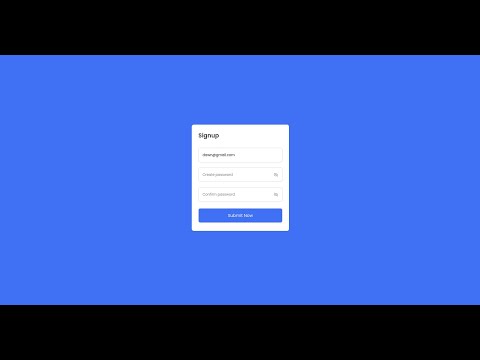 How to Validate Email and Password in HTML CSS & JavaScript | Form Validation