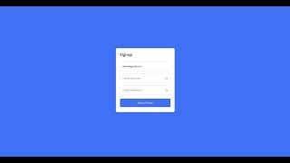 How to Validate Email and Password in HTML CSS & JavaScript | Form Validation