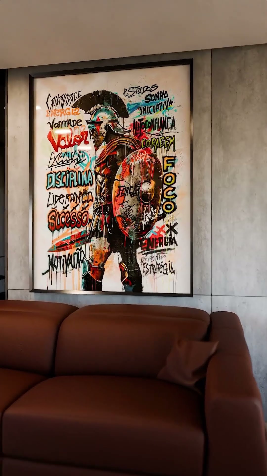 Vídeo de Quadro Espartano Grafite CRAIG