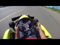 Kart com motor de Hornet - Nicholas da Santa no piloto da cedeira elétrica