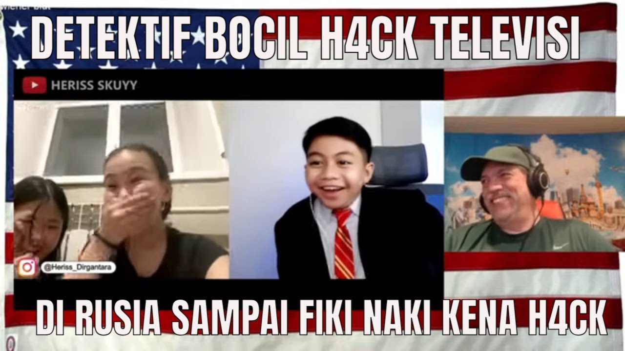 DETEKTIF BOCIL H4CK TELEVISI DI RUSIA SAMPAI FIKI NAKI KENA H4CK - REACTION