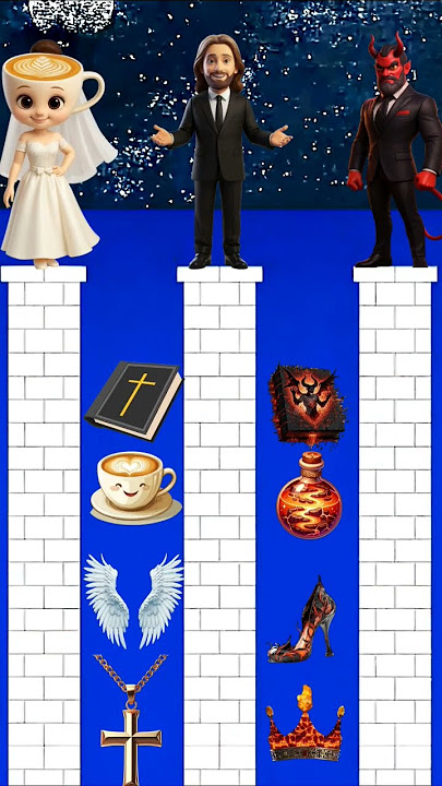 Who Will Jesus ✝️Choose?👸Ballerina☕ or Devil👹 #jesus #biblequiz #usa #english #cartoon