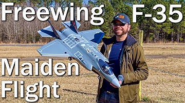 Freewing F-35 70mm Maiden Flight w/ Tailerons & Flaperons