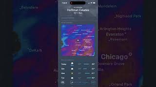 Here’s the weather forecast for Hoffman estates #hoffmanestates #illinois
