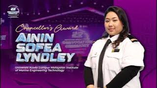 Best Student Recipient - Chancellor's Award 2025 : Ainin Sofea Binti Lyndley