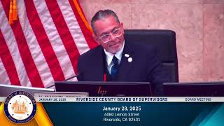 January 28, 2025 Riverside County Board of Supervisors Meeting ~ Spanish Part 1