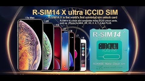 R-SIM14 X Unlocking Card for iPhone XR/XS/MAX/ X/8/8Plus/7/7Plus/6s/6sPlus/6/6Plus/5 SE/5s