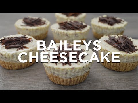 Πώς να φτιάξετε Cheesecakes Mini Baileys [No Bake]