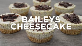 Mini Baileys Cheesecakes [No Bake]