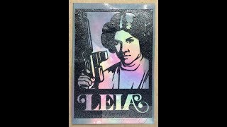 Princess Leia inspired Mixed Media project