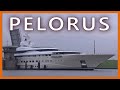 Superyacht pelorus is really a tight fit in the stoer lock