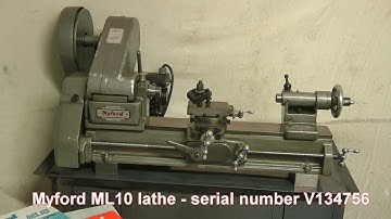 Myford ML10 lathe serial number V134756