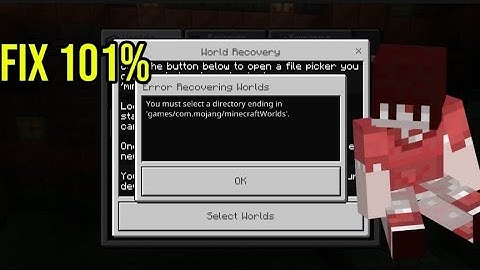 How To Fix Errow Recovering Worlds