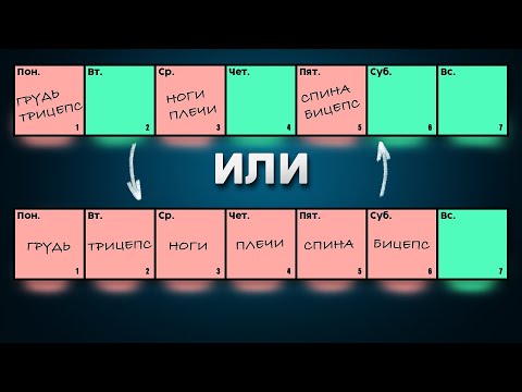 Как лучше тренироваться каждый день по одной группе мышц или 3 раза в неделю по две