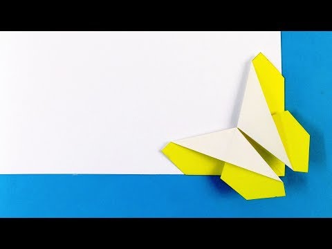 Kaip padaryti knygos žymę patys. Origami drugelis.