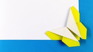 Как сделать закладку для книги своими руками. Оригами бабочка. Origami Bookmark
