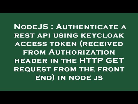 NodeJS : Authenticate