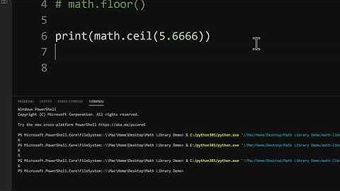 CTEC 121: math.ceil() and math.floor()