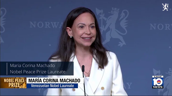 Nobel Peace Prize laureate María Corina Machado: 'Venezuela will be free'