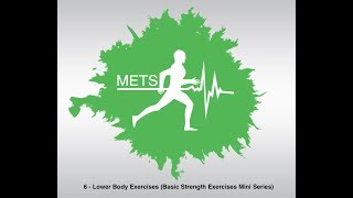 6 - THE METS MASTERMIND: Lower Body Exercises (Basic Strength Exercises Mini Series)