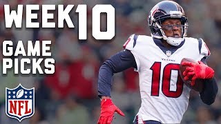 Week 10 Game Picks in Under 3 Minutes⏱🏈 | NFL Highlights